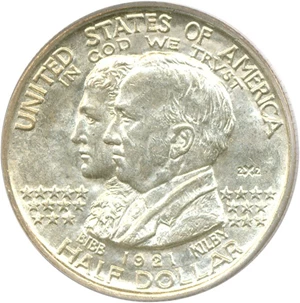 image for: 1921 50c Alabama 2x2 PCGS/CAC MS64