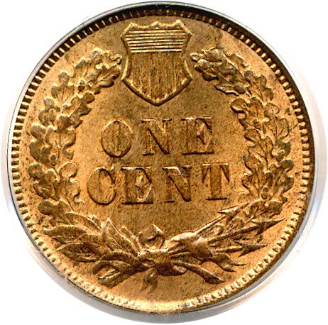 image for: 1876 1c  PCGS MS64 RD