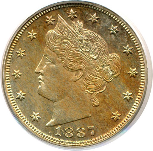 image for: 1887 5c  PCGS Proof 65
