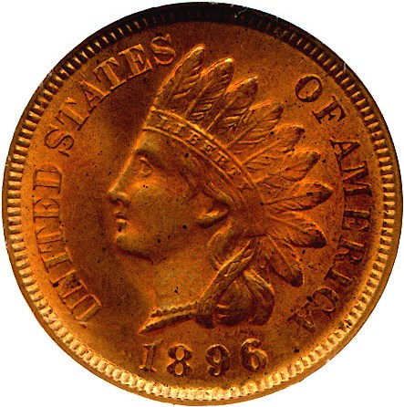 image for: 1896 1c  NGC MS64 RD