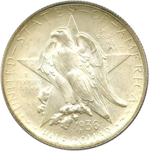 image for: 1936 50c Texas PCGS MS66