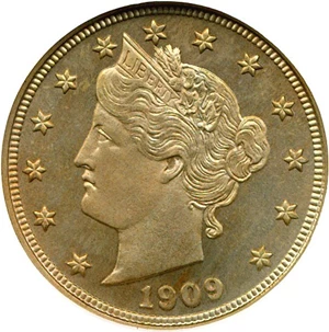 image for: 1909 5c NGC Proof 65