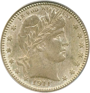 image for: 1911-D 25c PCGS MS63