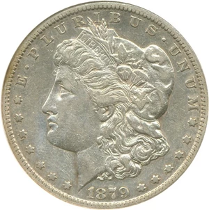 image for: Top 100 VAM: 1879-CC $1 NGC AU50 (Capped Die VAM 3)