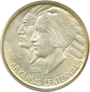image for: 1935-D 50c Arkansas PCGS/CAC MS66
