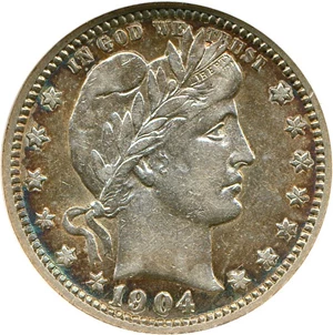 image for: 1904-O 25c NGC AU50