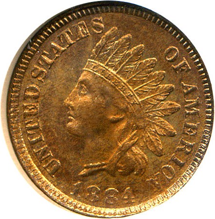 image for: 1884 1c  NGC Proof 65 RD