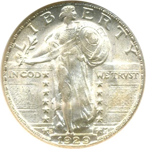 image for: 1929-S 25c NGC/CAC MS66