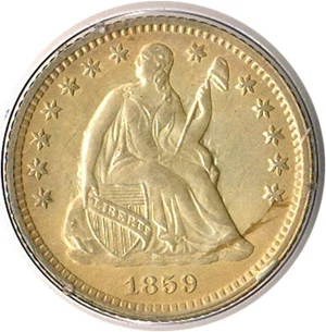 image for: 1859-O H10c PCGS MS62 OGH