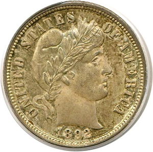 image for: 1892-O 10c PCGS/CAC MS64 OGH