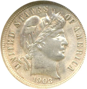 image for: 1903-O 10c NGC MS64