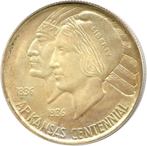 image for: 1939-D 50c Arkansas PCGS MS65