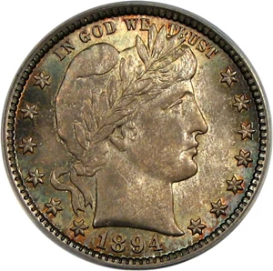 image for: 1894 25c PCGS/CAC MS64 OGH *Color*