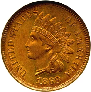 image for: 1868 1c NGC MS65 RD