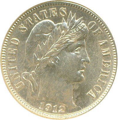 image for: 1912-S 10c  NGC MS65