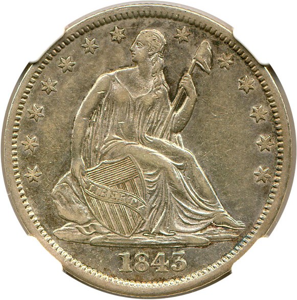 image for: 1843-O 50c  NGC AU50