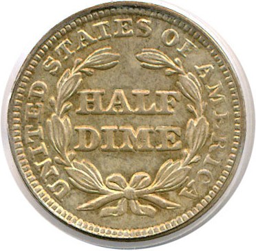 image for: 1849/6 H10c  PCGS/CAC MS62