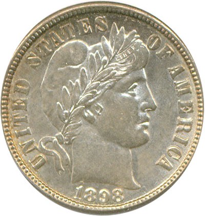 image for: 1898-O 10c  PCGS MS60