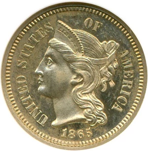image for: 1865 3cN NGC Proof 65