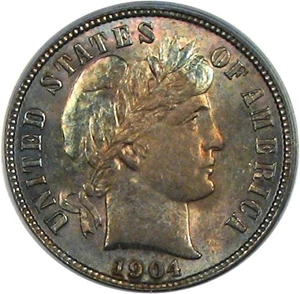 image for: 1904 10c PCGS MS65