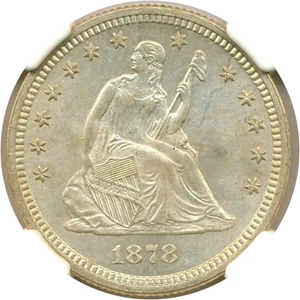 image for: 1878 25c NGC MS64