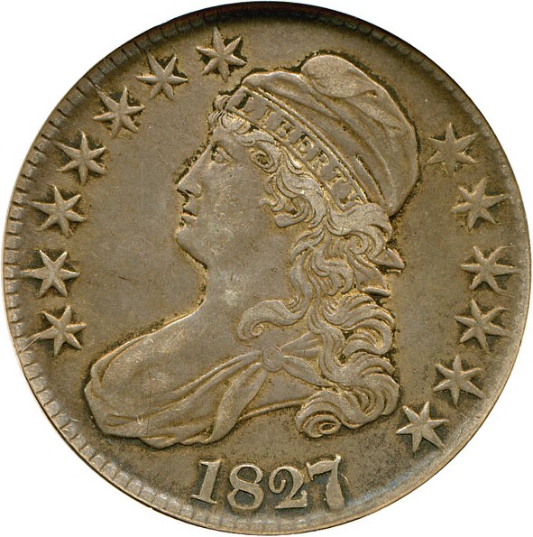 image for: 1827/6 50c  NGC AU55 (O-102)