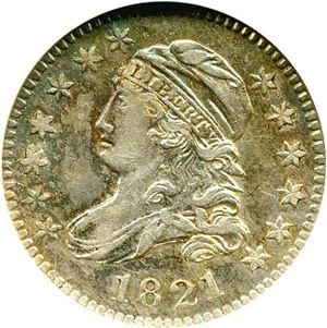 image for: 1821 10c ANACS AU50