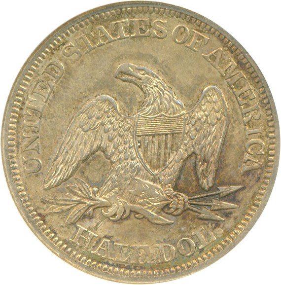 image for: 1855/54 50c Arrows ANACS AU50