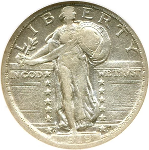 image for: 1919-D 25c NGC XF40