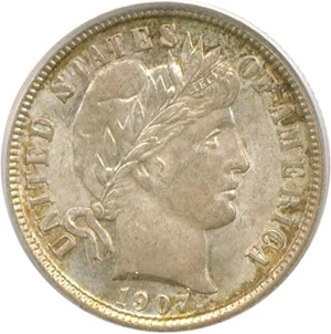 image for: 1907-O 10c PCGS MS64
