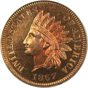 image for: 1867 1c PCGS Proof 64 RD