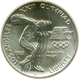 image for: 1983-P $1 Olympic PCGS MS69