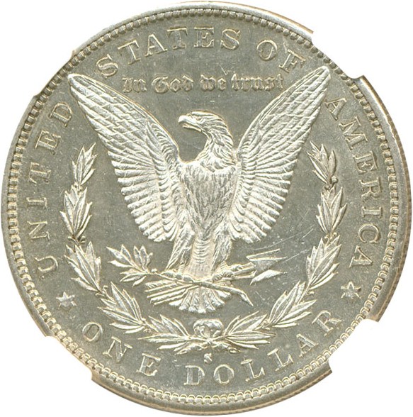 image for: 1883-S $1  NGC AU55 PL ex: Diamond Head Collection