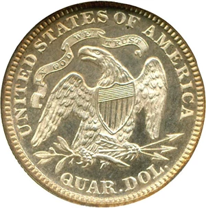 image for: 1881 25c NGC Proof 64 Cameo