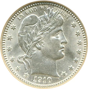 image for: 1910-D 25c NGC MS65