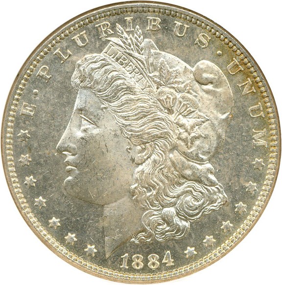 image for: 1884 $1  NGC MS63 PL