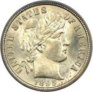 image for: 1895-O 10c PCGS MS65