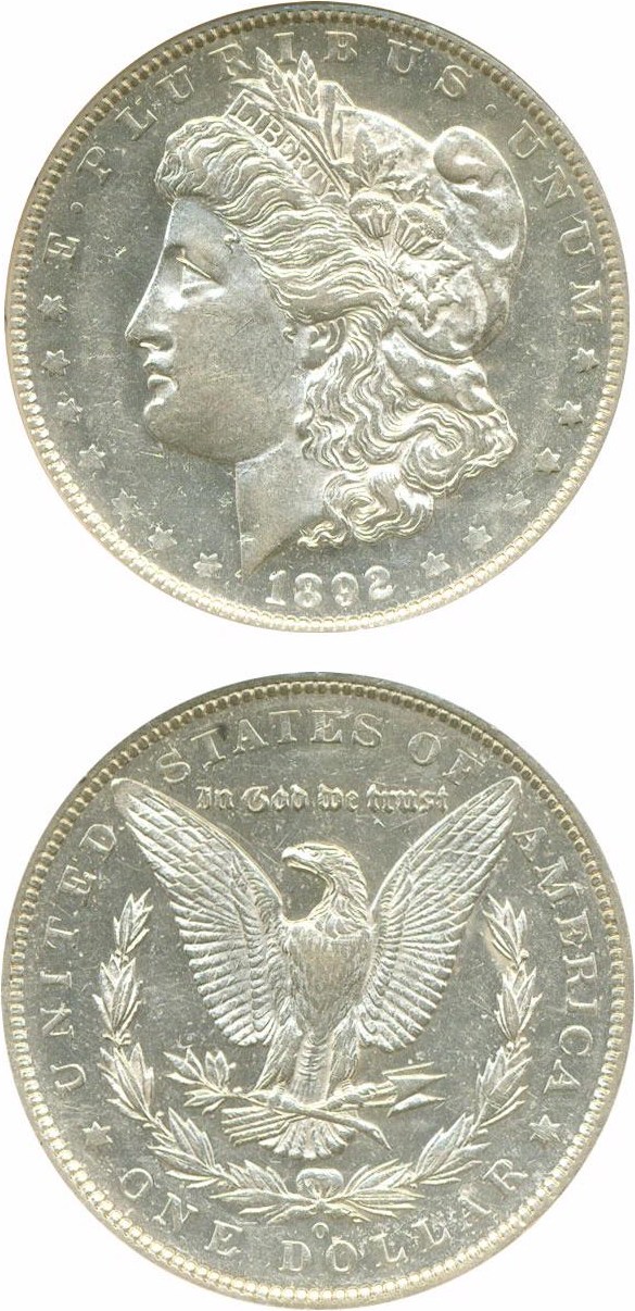 image for: 1892-O $1  NGC AU58 PL ex. Diamond Head Collection