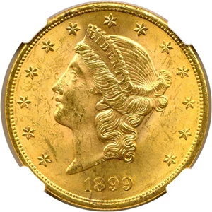 image for: 1899 $20 NGC MS63