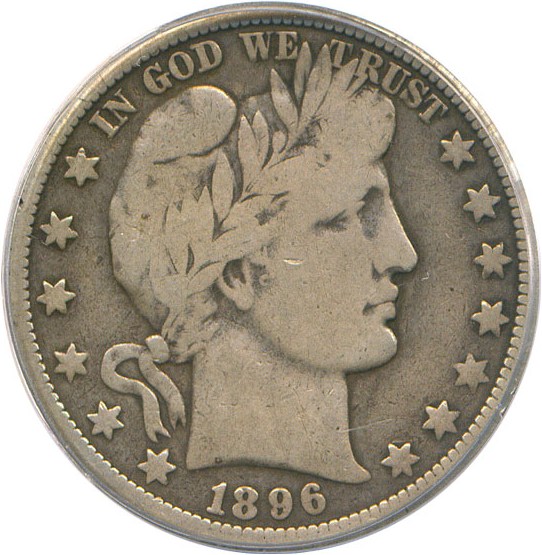 image for: 1896-O 50c  PCGS VG-8