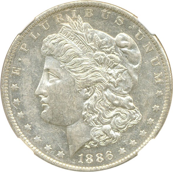 image for: 1886-O $1  NGC AU58 PL ex. Diamond Head Collection