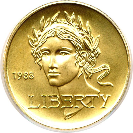 image for: 1988-W $5 Olympic PCGS MS69