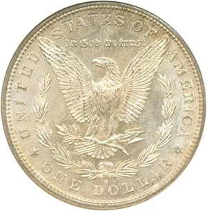 image for: Top 100 VAM: 1880-S $1 NGC MS63 (VAM-8 8/7 Medium S)