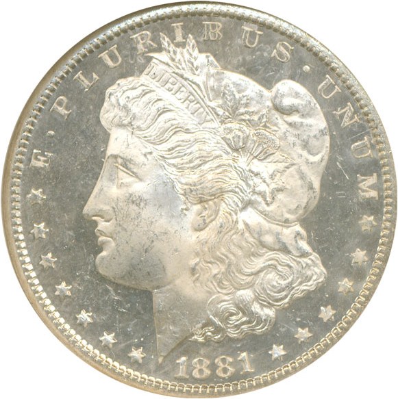image for: 1881-S $1  NGC MS63 DMPL