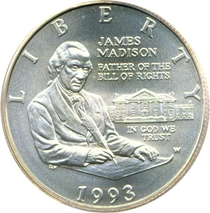 image for: 1993-W 50c Madison PCGS MS69