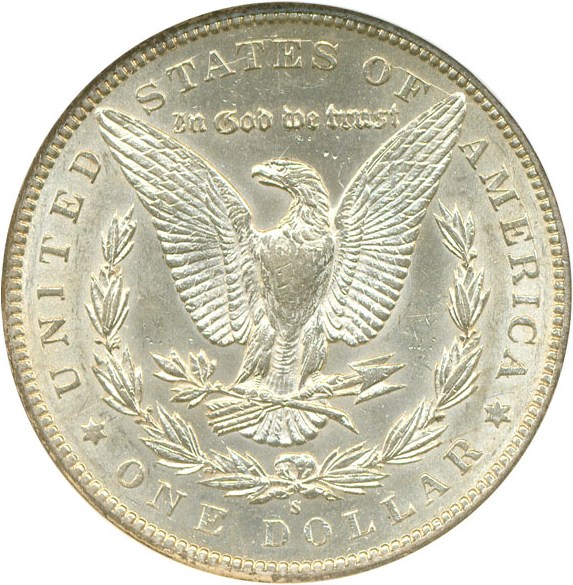 image for: Hot 50 VAM: 1895-S $1 NGC AU58 (VAM-3  S/S)