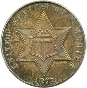 image for: 1873 3cS PCGS Proof 65
