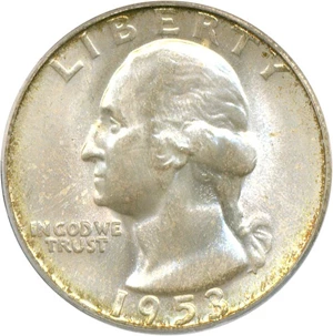 image for: 1953-S 25c PCGS MS67