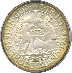 image for: 1936-S 50c Rhode Island PCGS/CAC MS66 OGH