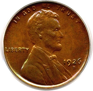 image for: 1926-D 1c PCGS MS64 RB